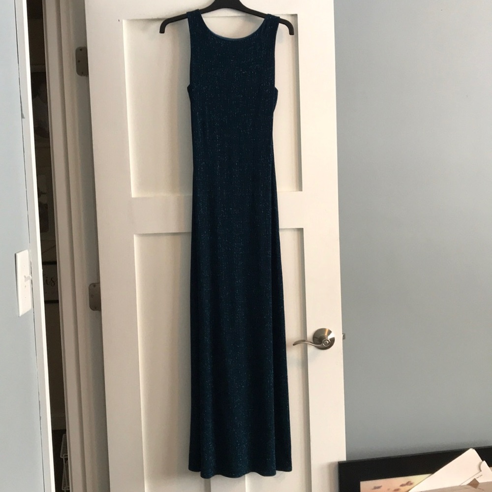 Teal/Green glitter dress